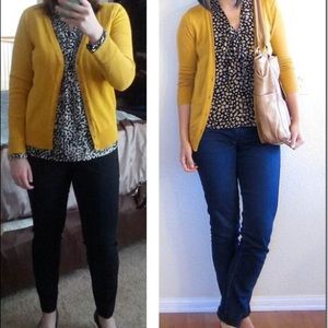 Mustard yellow cardigan